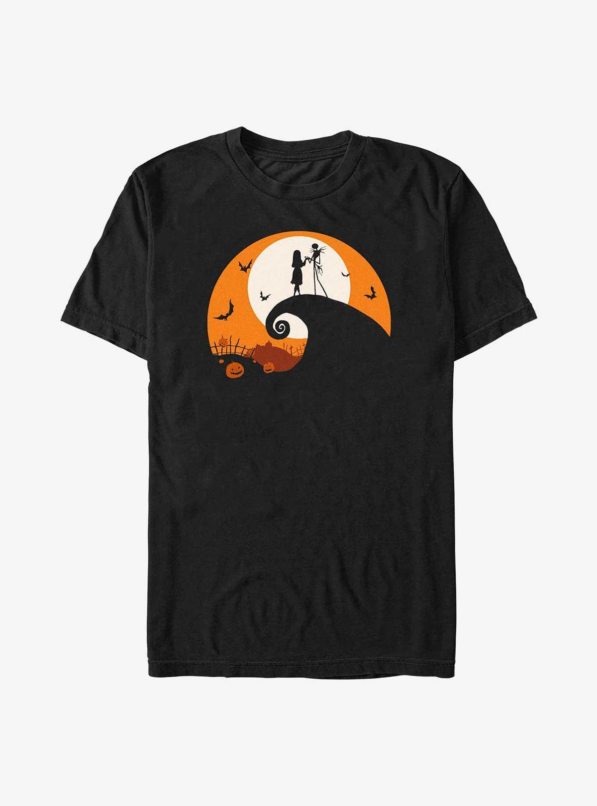 Disney The Nightmare Before Christmas Jack And Sally Haunt Hill Big Tall TShirt T-Shirt | Vintage Christmas Look | Limited Christmas Style