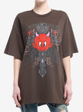 Hot Stuff Ornate Cross Girls Oversized T-Shirt | Premium Unisex T-Shirt, Trending Graphic Tee