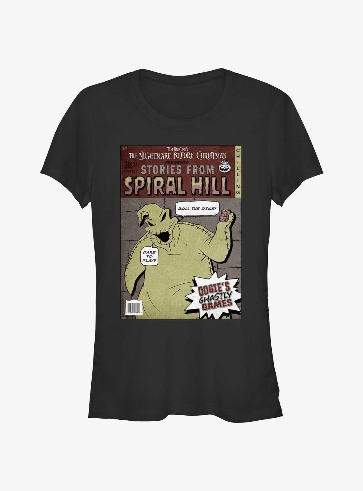 Disney The Nightmare Before Christmas Stories From Spiral Hill Oogie Boogie Girls T-Shirt T-Shirt | Viral Style | Trending Now