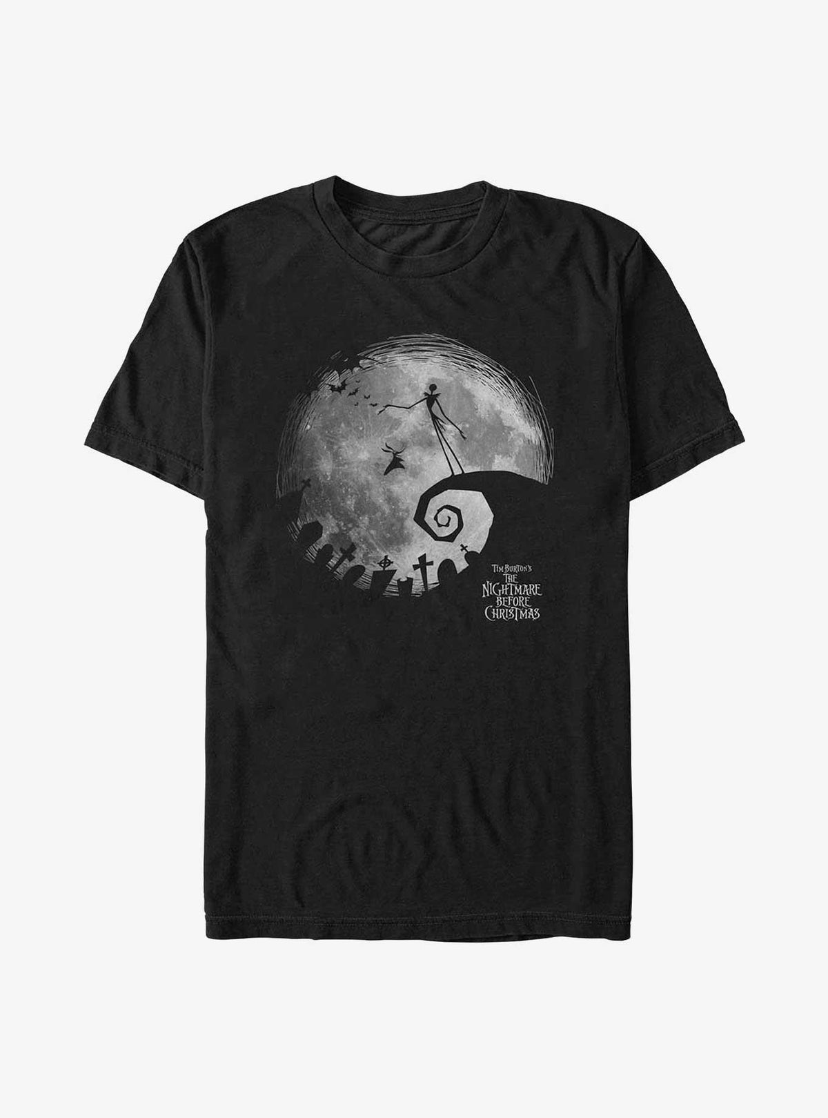 The Nightmare Before Christmas Jack Skellington Night Moon Extra Soft TShirt T-Shirt | Holiday Edition | Top Pick For Gifting