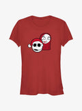 Disney The Nightmare Before Christmas Simple Jack Sally Girls T-Shirt T-Shirt | Aesthetic Graphic | High Demand Item