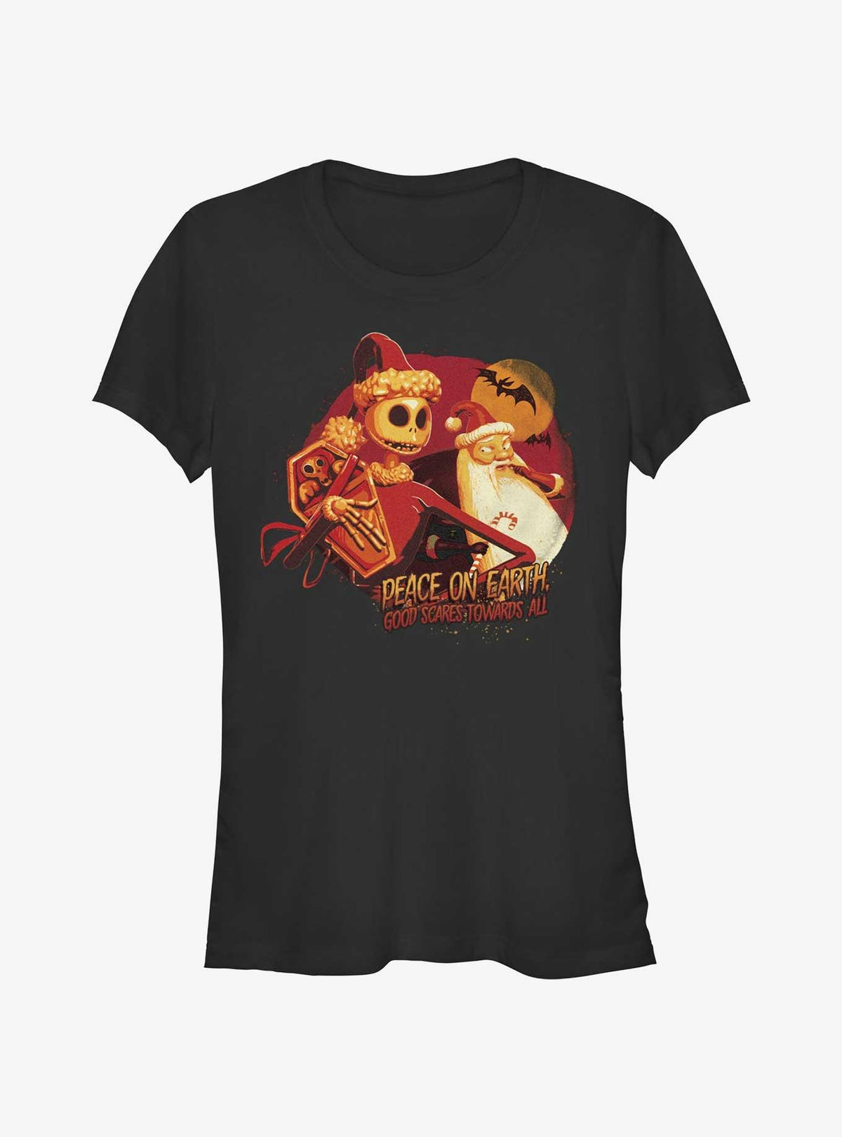 Disney The Nightmare Before Christmas Good Scares Towards All Girls TShirt T-Shirt | High-Quality Print | Limited Christmas Style