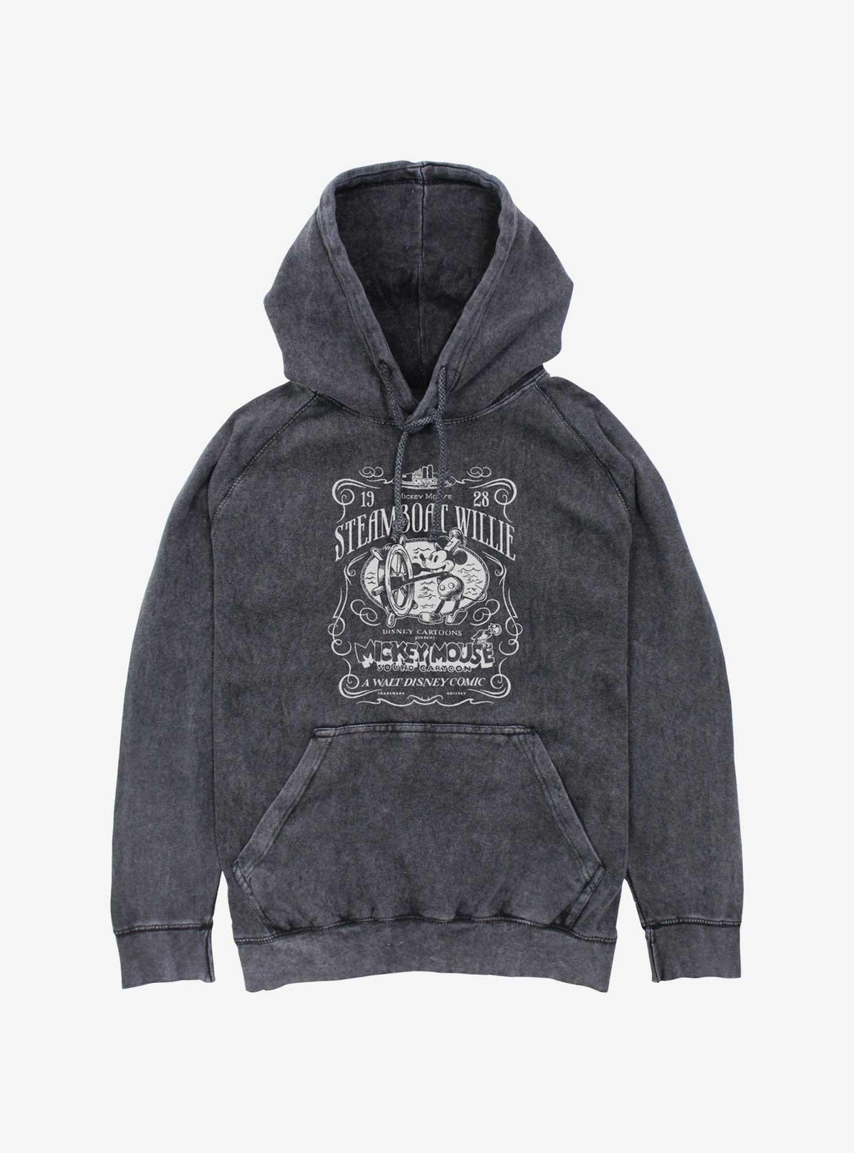100 Mickey Mouse Steamboat Mineral Wash Hoodie