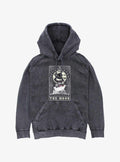 spooky holiday spooky villain The Moon Tarot Card Mineral Wash Hoodie