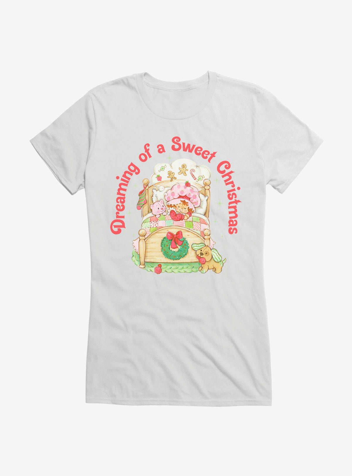 Strawberry Shortcake Dreaming Of A Sweet Christmas Girls T-Shirt T-Shirt | Aesthetic Graphic | Top Pick For Fans