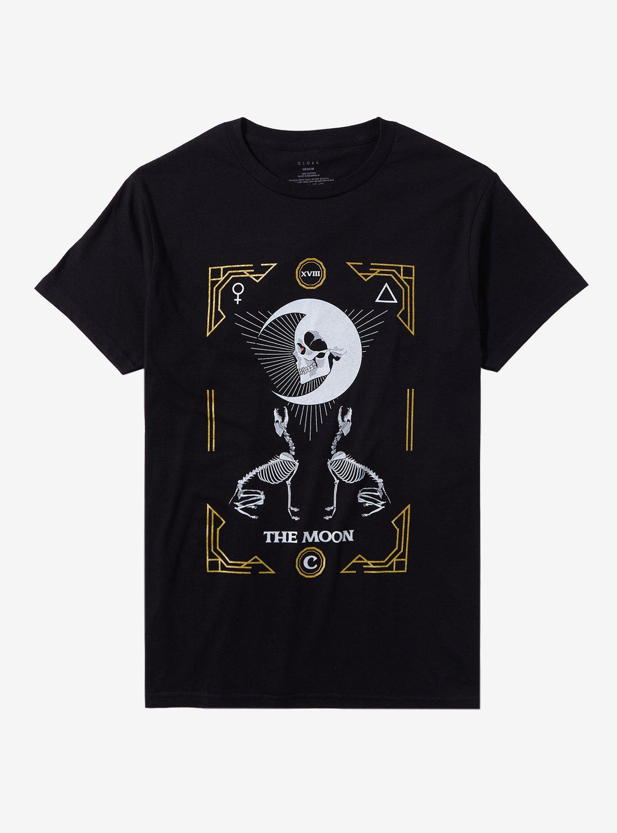 Cloak Tarot Moon Glitter T-Shirt | Premium Unisex T-Shirt, Trending Graphic Tee