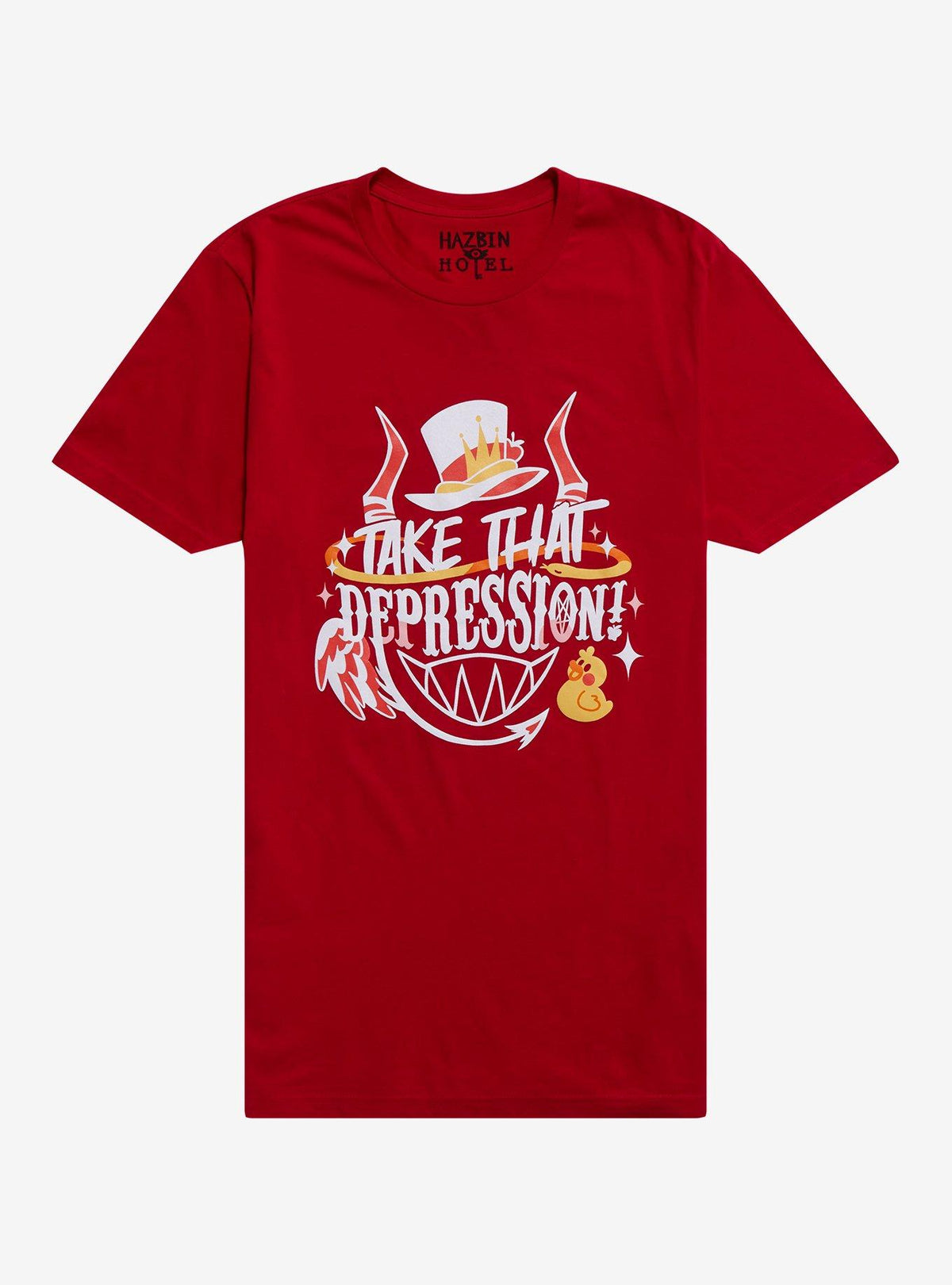 Hazbin Hotel Take That Depression Quote TShirt Graphic Tee | Graphic Tee | Unisex Shirt | Comfortable Daily Wear