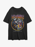 The Nightmare Before Christmas Jack Sally Nightmare Metal Girls Oversized TShirt T-Shirt | Seasonal Must-Have | Great For Christmas Season