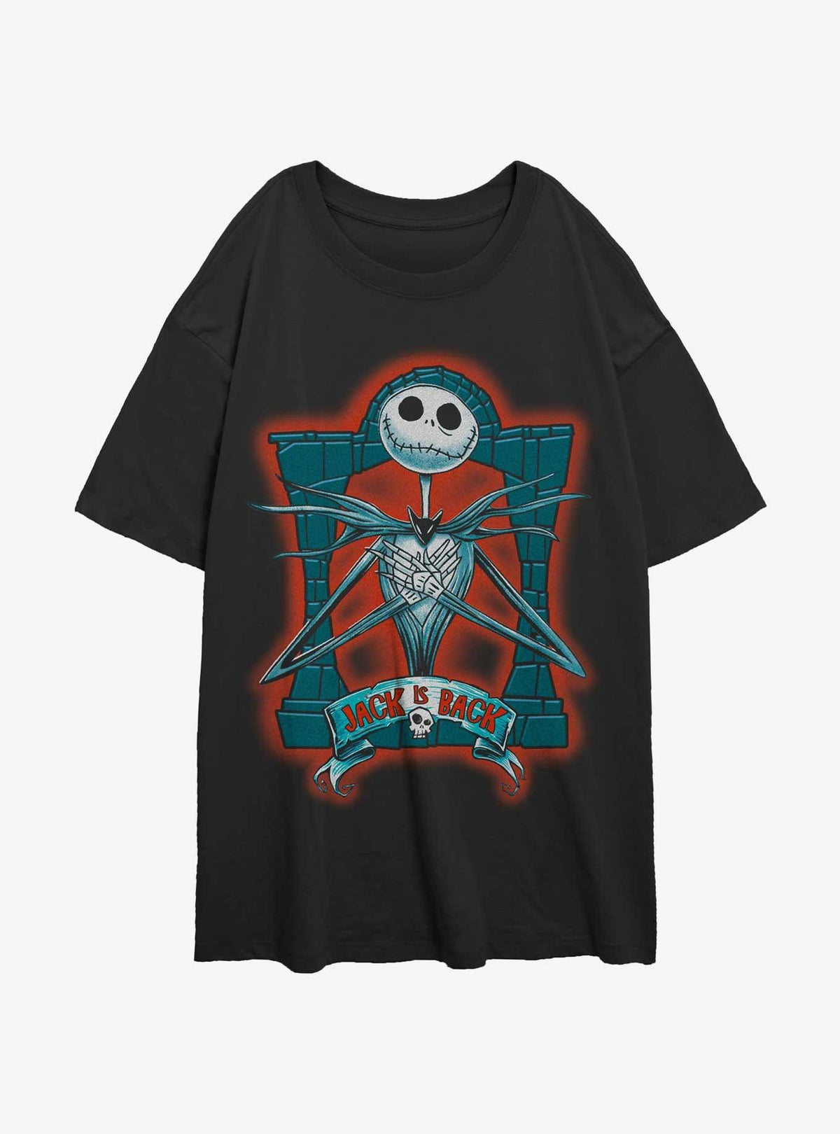 The Nightmare Before Christmas Jack Is Back Girls Oversized T-Shirt T-Shirt | Premium Graphic | Top Pick For Fans