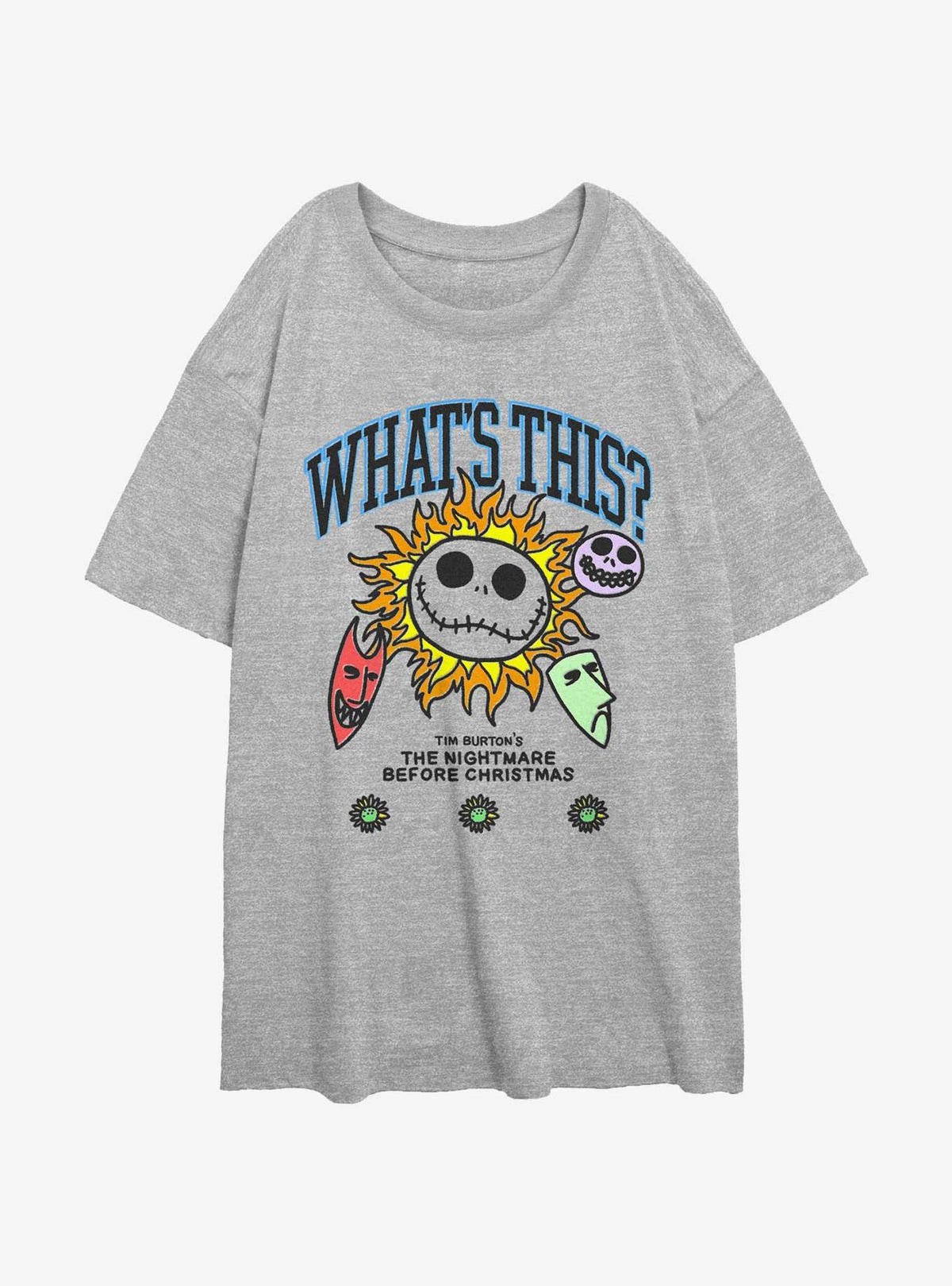 The Nightmare Before Christmas What Is This Girls Oversized T-Shirt T-Shirt | Aesthetic Graphic | Perfect For Daily Wear