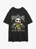 The Nightmare Before Christmas Jacks A Nightmare Girls Oversized TShirt T-Shirt | Holiday Edition | Perfect Holiday Gift
