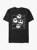 The Nightmare Before Christmas Jack Heads T-Shirt T-Shirt | Aesthetic Graphic | Perfect For Daily Wear