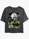 The Nightmare Before Christmas Scary Night Girls Mineral Wash Crop T-Shirt T-Shirt | Best-Selling Artwork | Top Pick For Fans