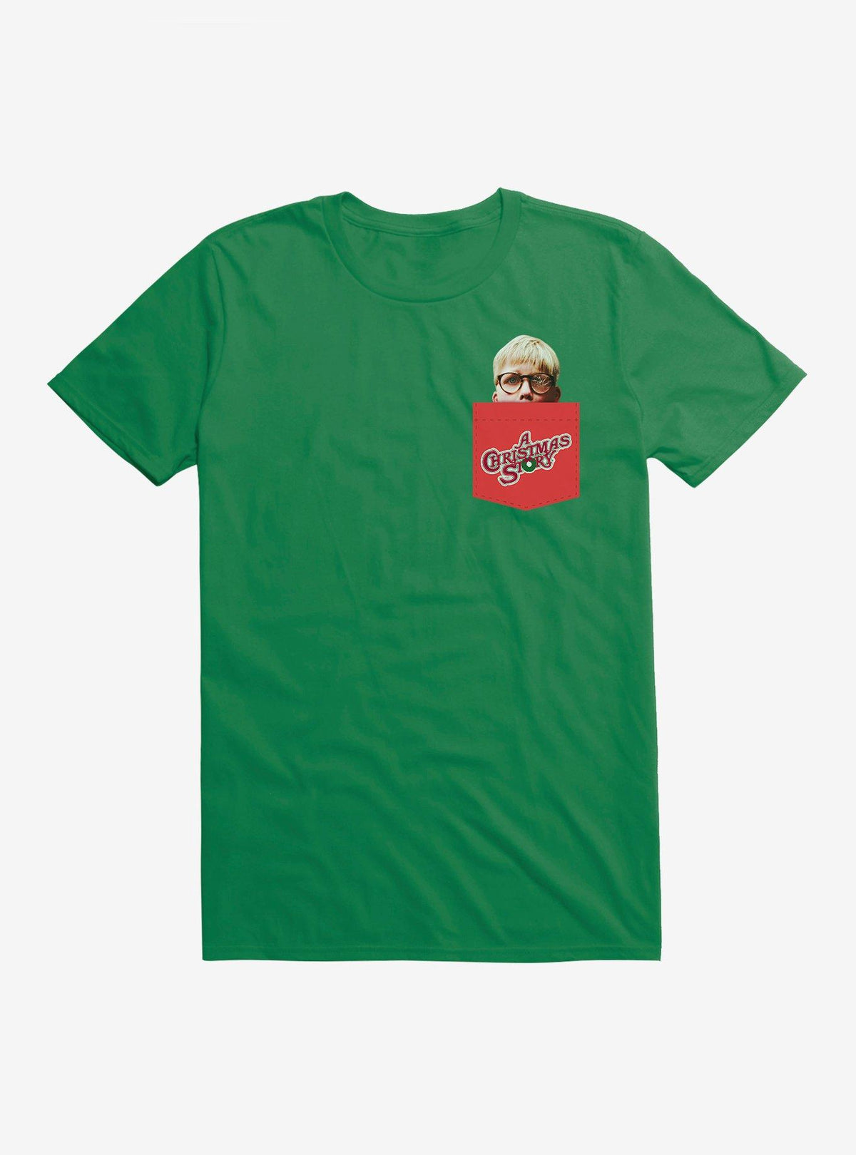 A Christmas Story Shoot Eye Faux Pocket T-Shirt T-Shirt | High-Quality Print | Great Gift Idea