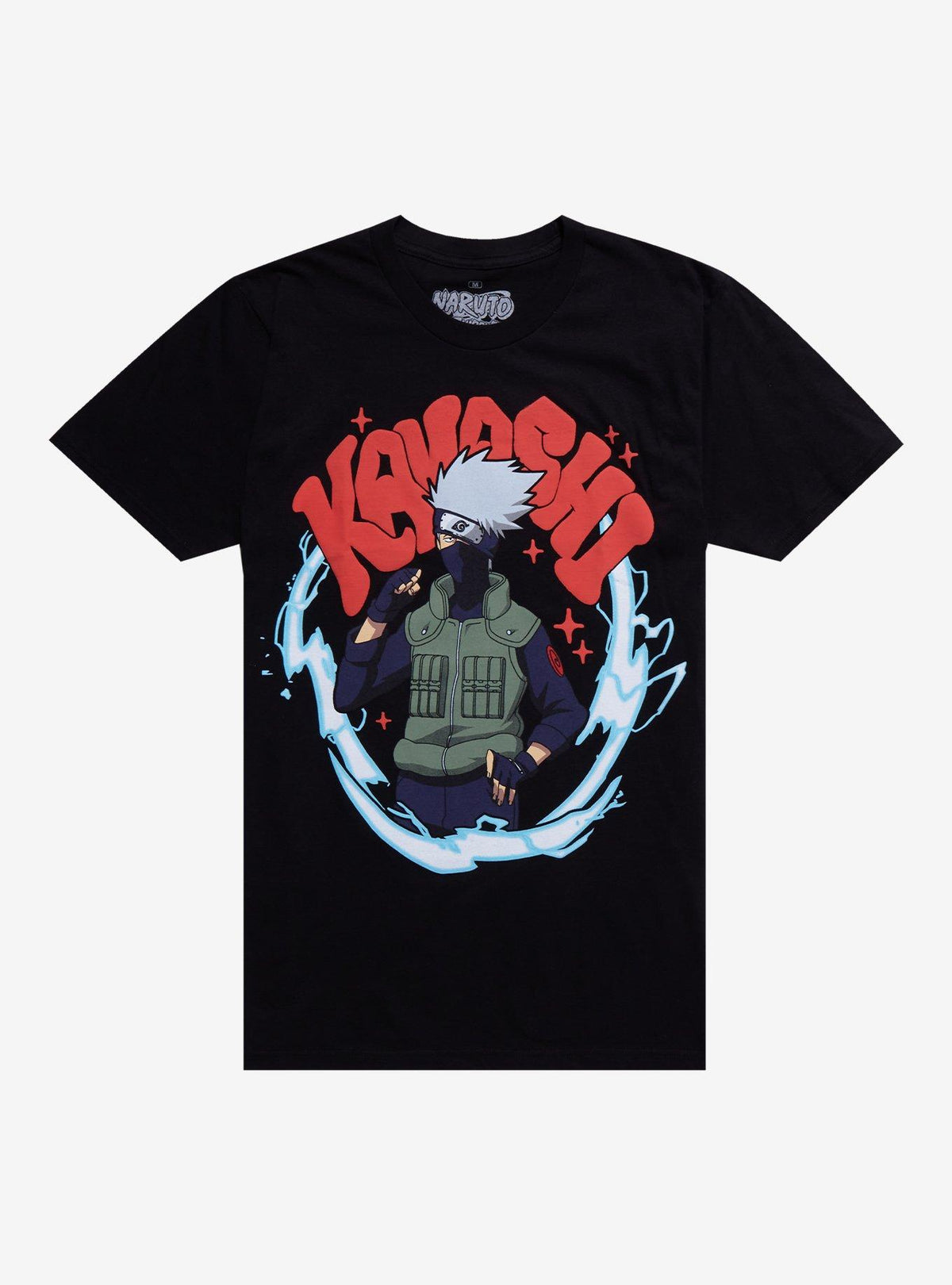 Naruto Shippuden Kakashi Puff Print T-Shirt | Premium Unisex T-Shirt, Trending Graphic Tee