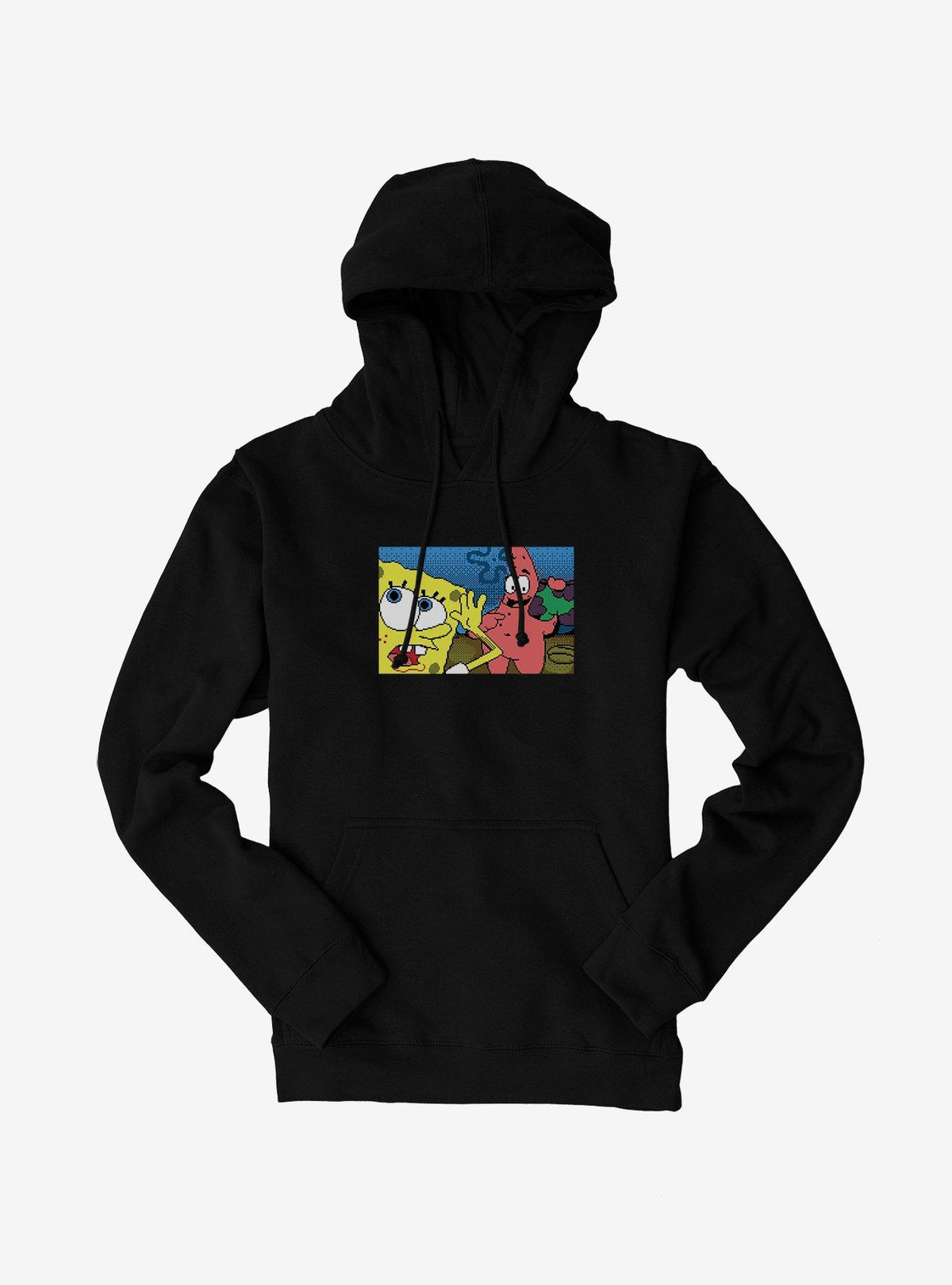 cartoon sea sponge Patrick Pants Off Hoodie