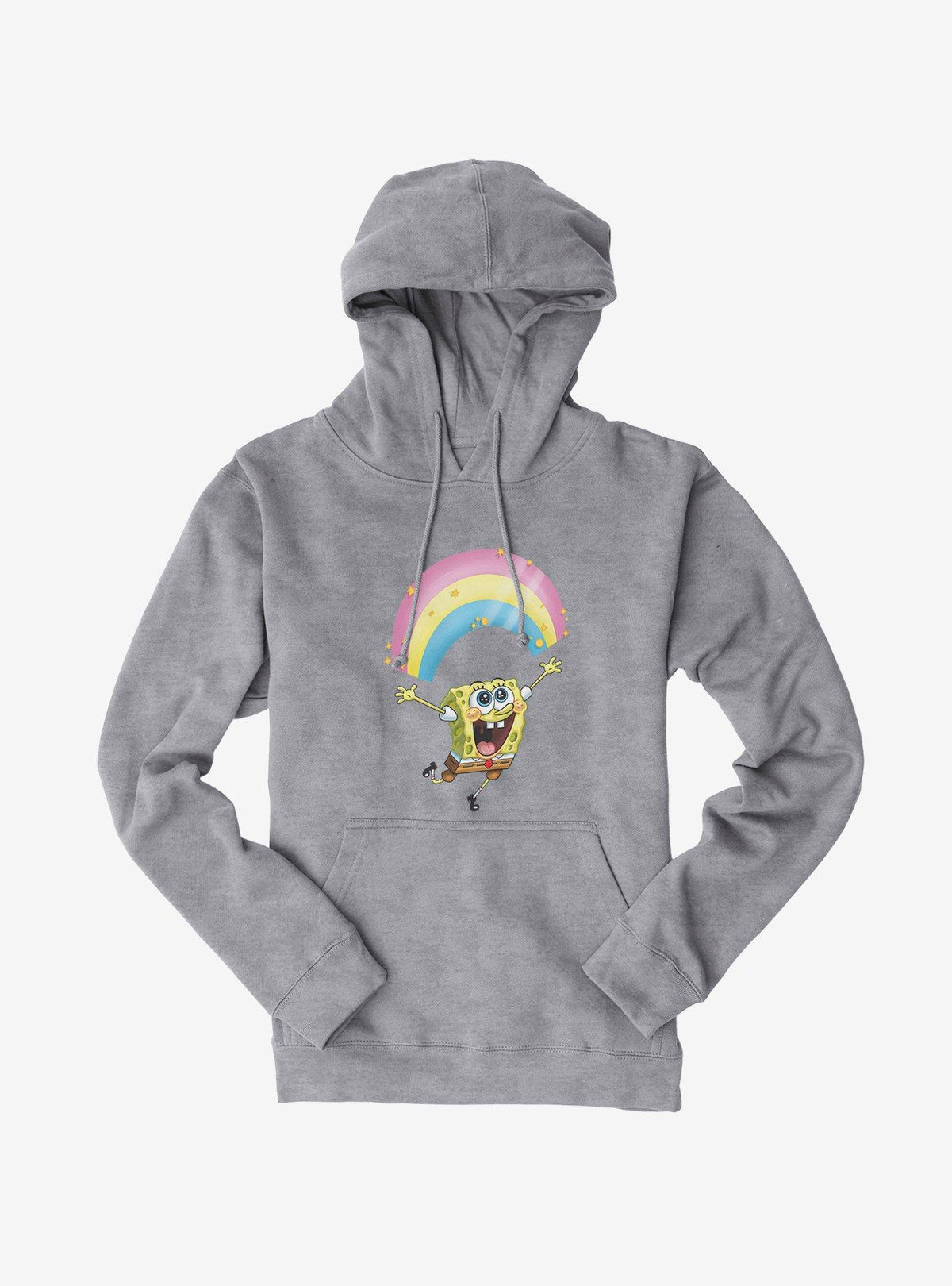 SpongeBob SquarePants Chasing Sparkle Rainbows Heather Oatmeal Hoodie