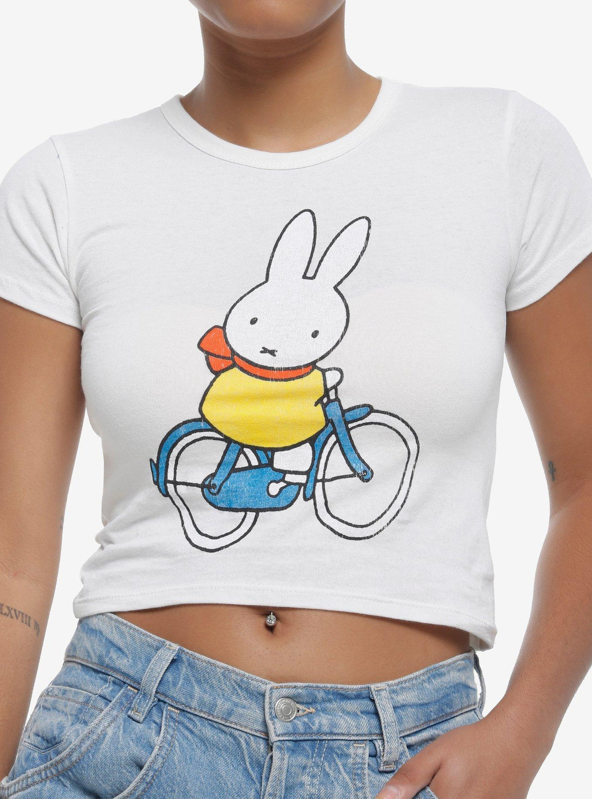 Miffy Bicycle Girls Baby T-Shirt | Premium Unisex T-Shirt, Trending Graphic Tee