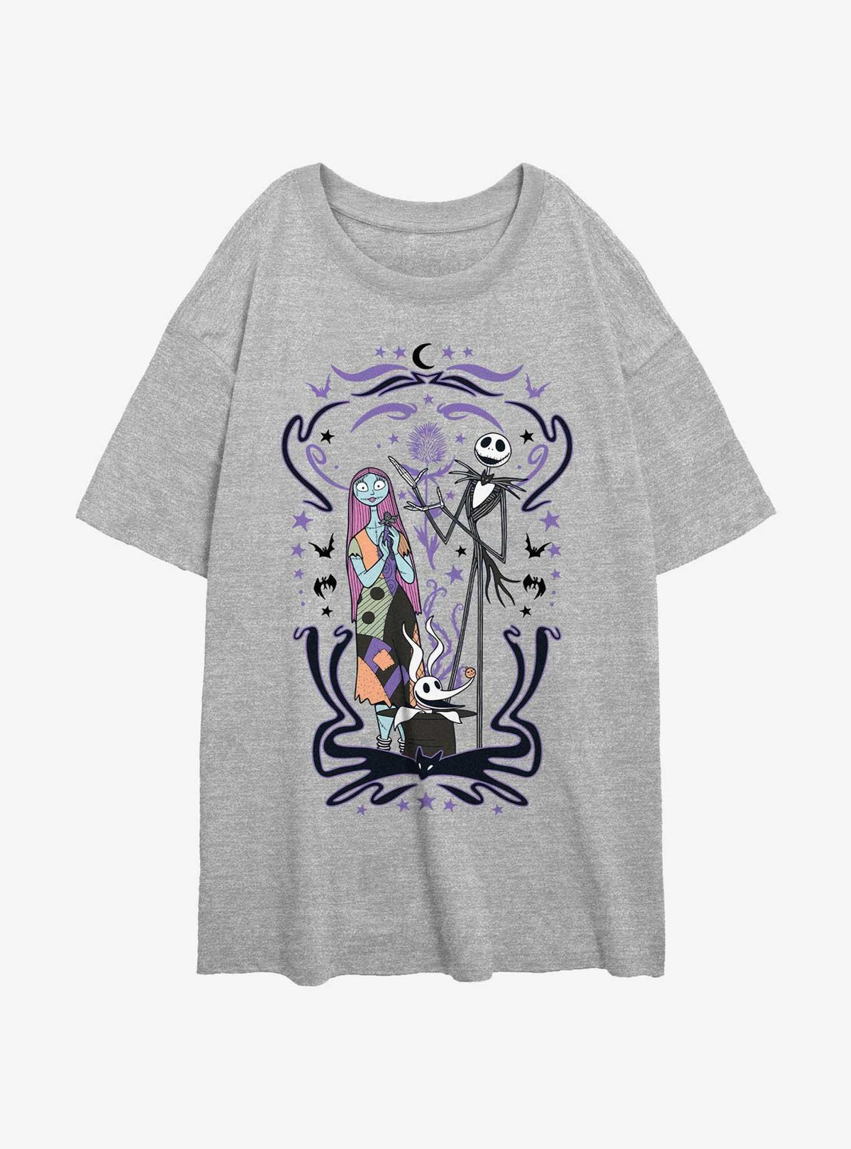 The Nightmare Before Christmas Jack Sally Zero Nightmare Show Girls Oversized TShirt T-Shirt | Best-Selling Design | Trending Festive Apparel
