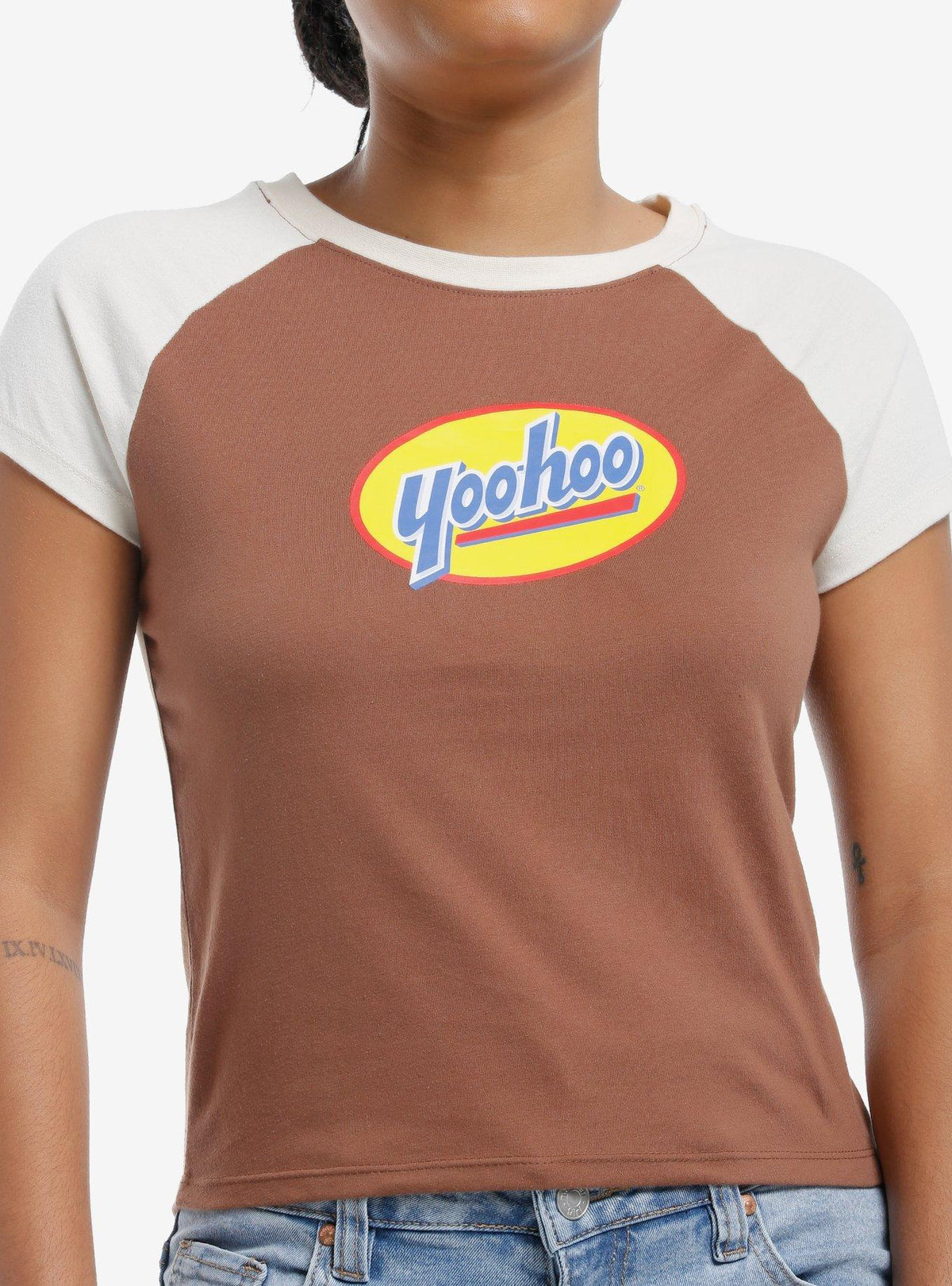 Yoo-Hoo Logo Girls Raglan Baby T-Shirt | Premium Unisex T-Shirt, Trending Graphic Tee