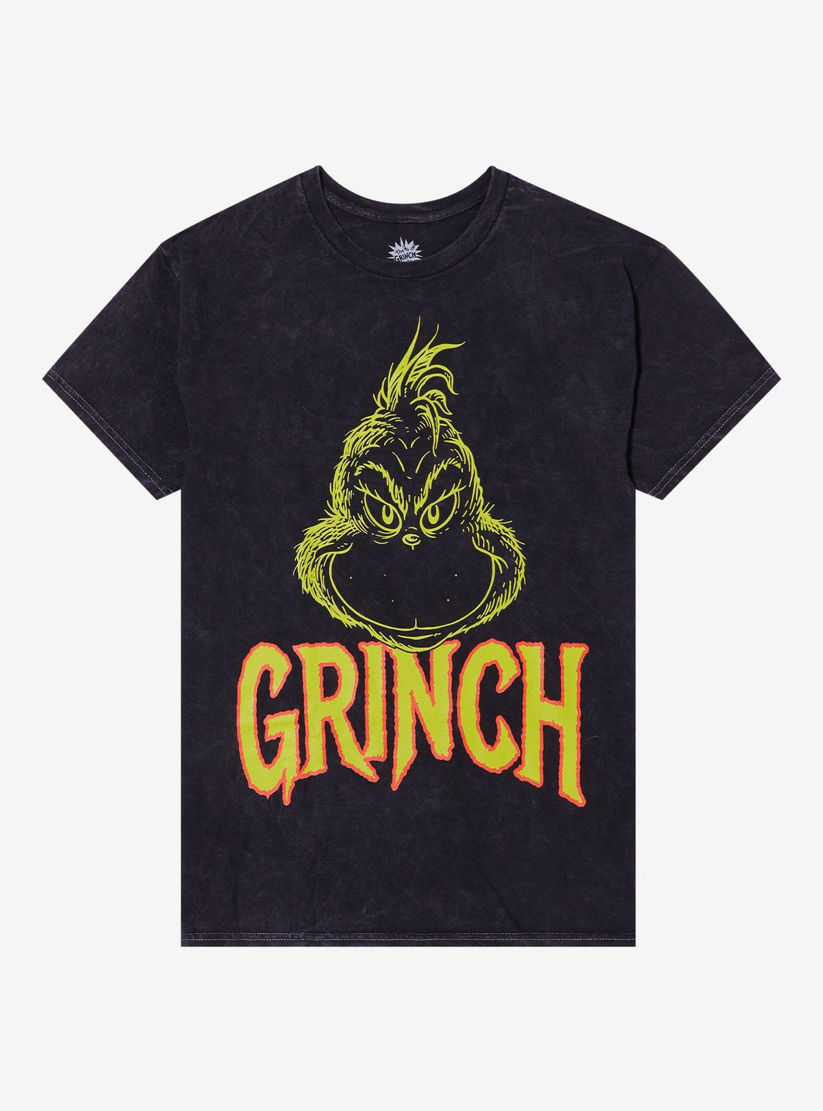 Dr Seuss How The Grinch Stole Christmas Name DoubleSided Mineral Wash TShirt T-Shirt | Cute Festive Style | Great For Christmas Season