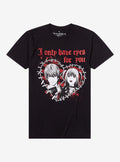 Death Note Light Misa Heart Boyfriend Fit Girls T-Shirt | Premium Unisex T-Shirt, Trending Graphic Tee