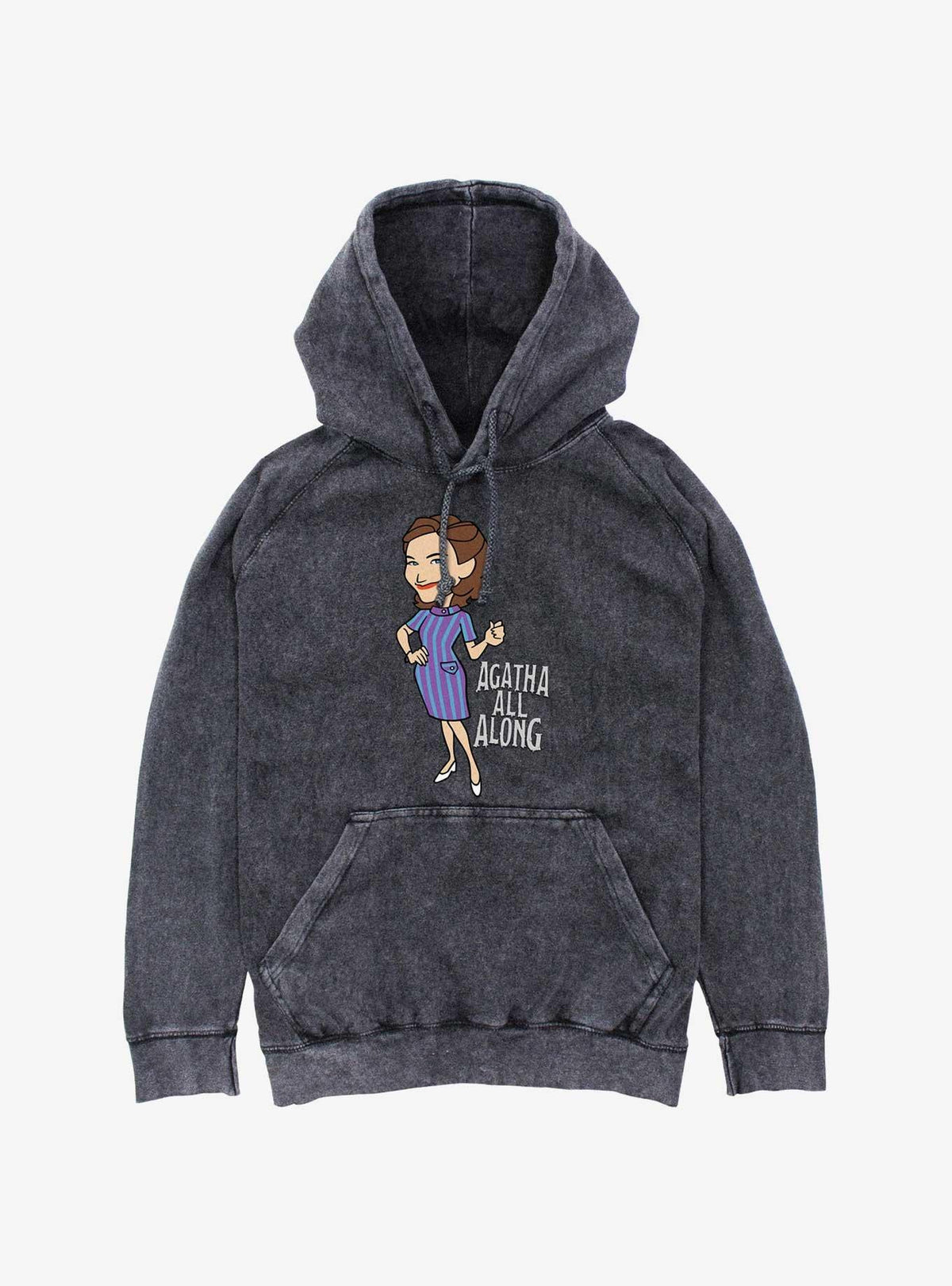 WandaVision Agatha All Along Mineral Wash Hoodie