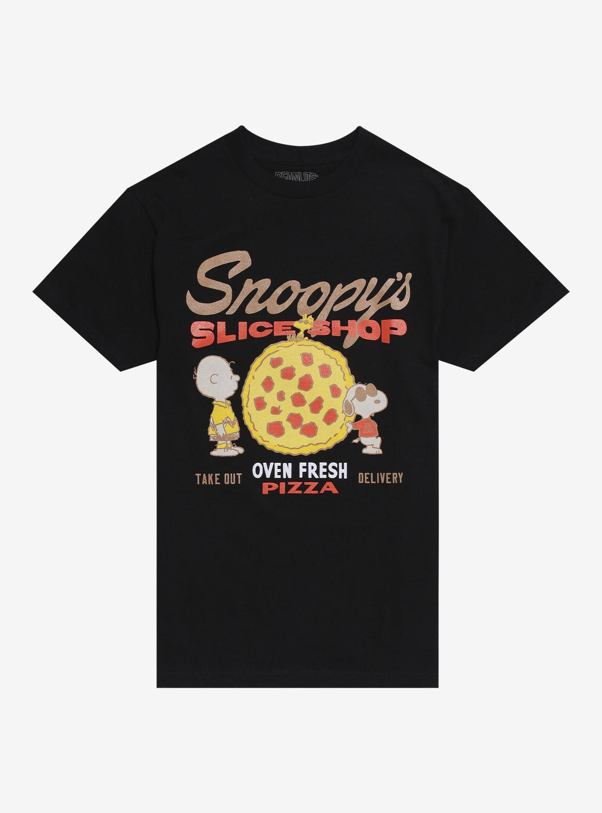 Peanuts Snoopy Pizza TShirt Graphic Tee | Graphic Tee | Unisex Shirt | Best-Selling Design