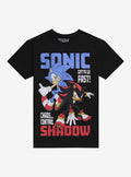 Sonic The Hedgehog Sonic Shadow Duo Slogan TShirt Graphic Tee | Graphic Tee | Unisex Shirt | Soft Comfortable Wear