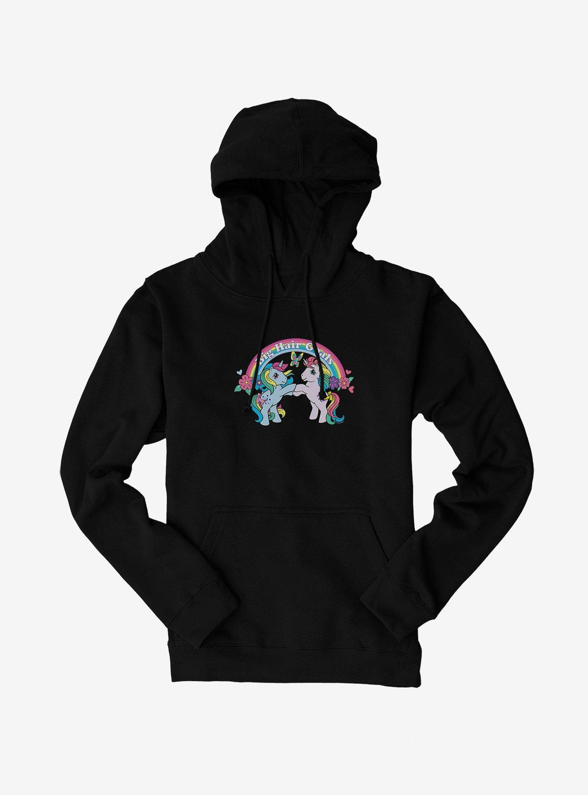 cute pony Big Hair Goals Retro Hoodie