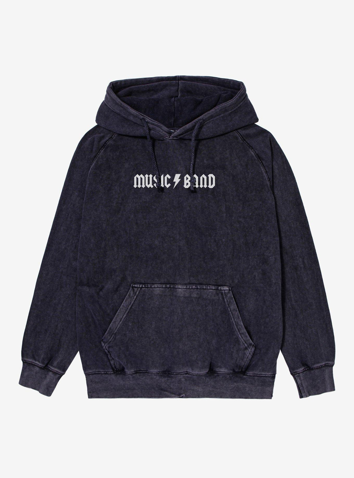 Music Band Mineral Wash Hoodie