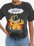 Garfield Never Trust A Smiling Cat Girls Skimmer T Shirt