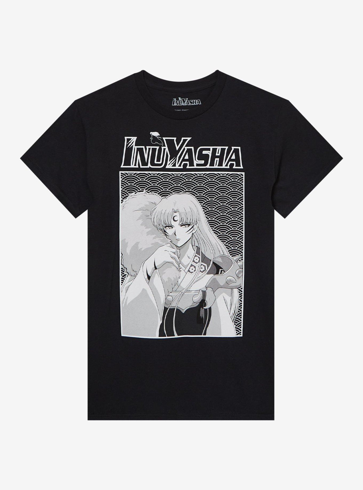 InuYasha Sesshomaru Black White Portrait Boyfriend Fit Girls T-Shirt | Premium Unisex T-Shirt, Trending Graphic Tee