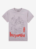 InuYasha Character Outline Boyfriend Fit Girls T-Shirt | Premium Unisex T-Shirt, Trending Graphic Tee