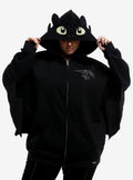 Her Universe How To Train Your Dragon Toothless Winged Girls Hoodie Plus Size