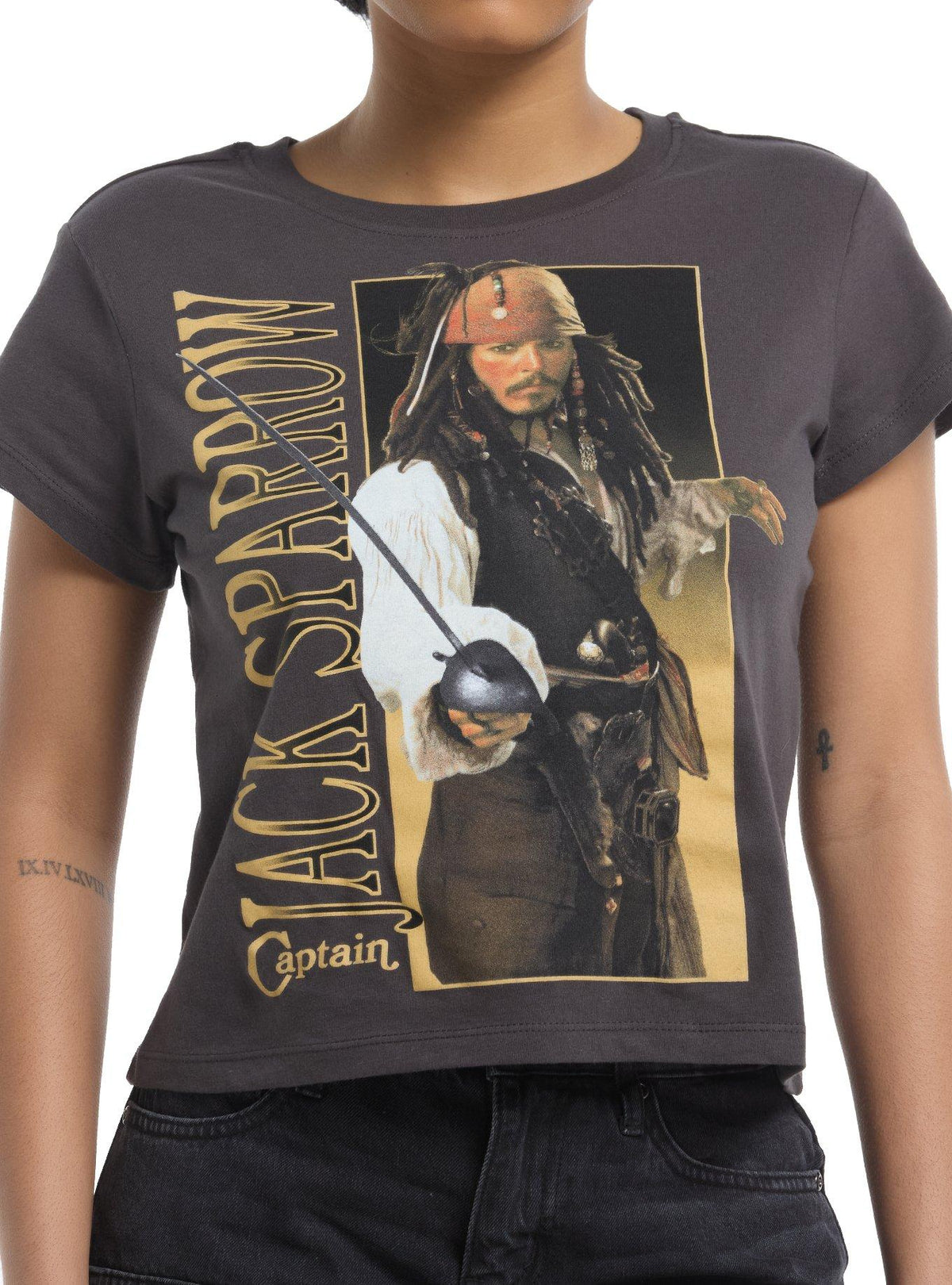 Pirates Of The Caribbean Jack Sparrow Photo Girls Skimmer TShirt Graphic Tee | Graphic Tee | Unisex Shirt | Comfortable Daily Wear