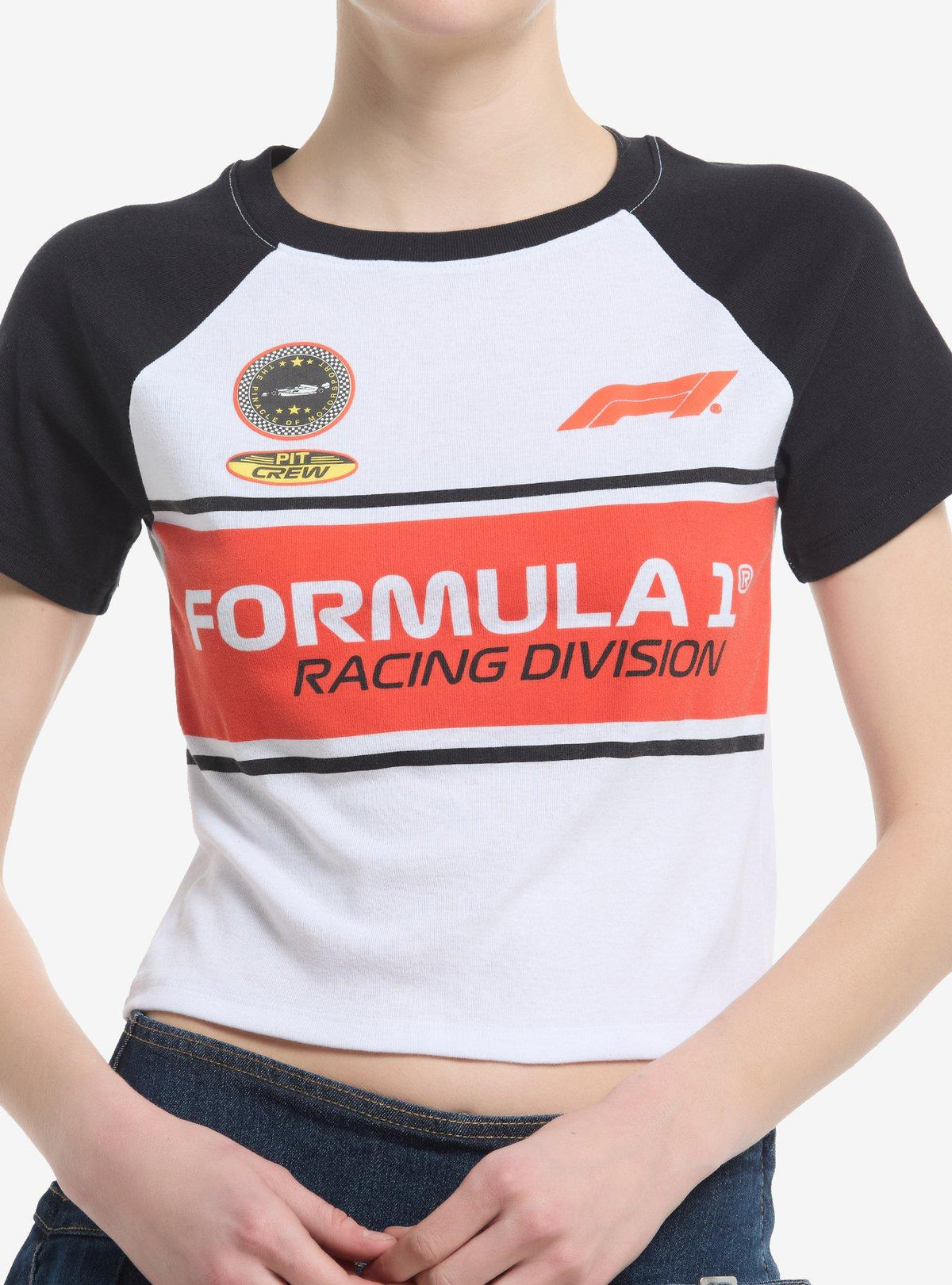 Formula 1 Pit Crew Girls Raglan Baby T-Shirt | Premium Unisex T-Shirt, Trending Graphic Tee