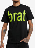 Charli Xcx Brat Large Text Heavyweight T Shirt