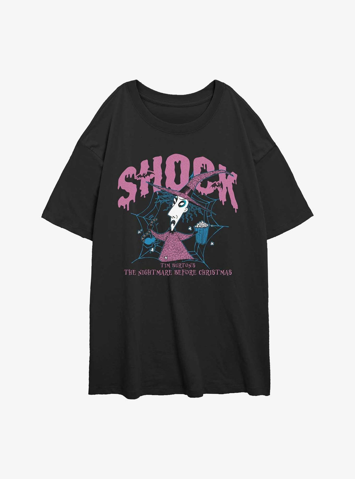 The Nightmare Before Christmas Collegiate Shock Girls Oversized T-Shirt T-Shirt | Fan Favorite Style | Great Gift Idea