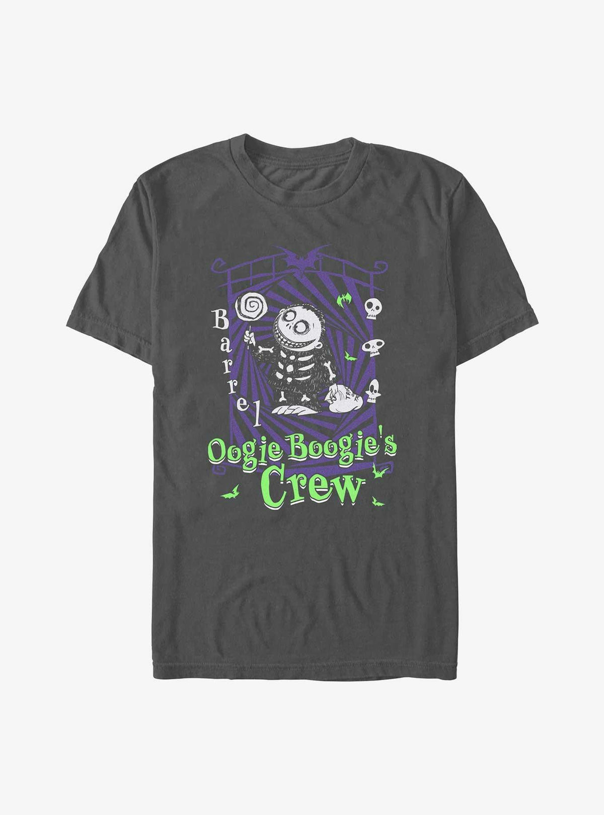 The Nightmare Before Christmas Boogie's Crew Barrel Garment Dye T-Shirt T-Shirt | Trending Design | Great Gift Idea