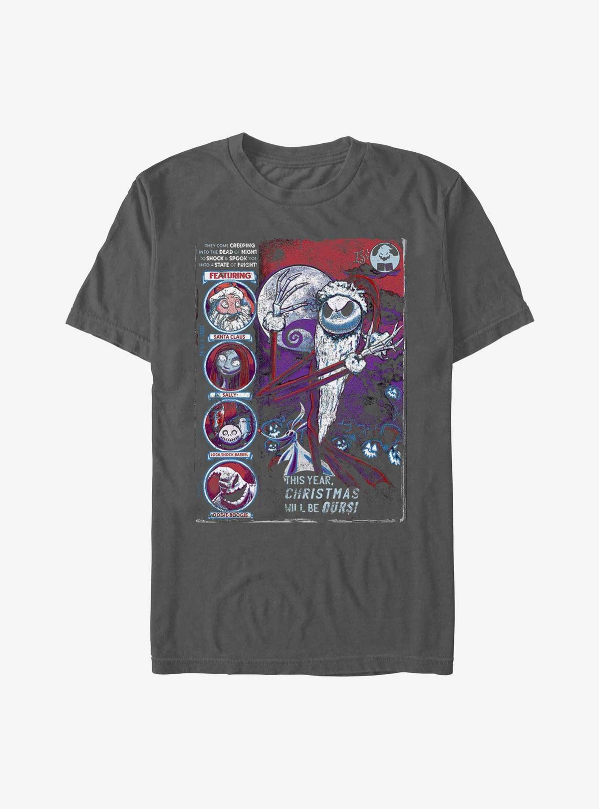 The Nightmare Before Christmas Nightmare Garment Dye T-Shirt T-Shirt | Trending Design | Top Pick For Fans