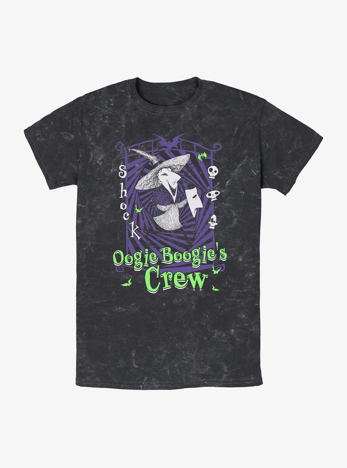 The Nightmare Before Christmas Boogie's Crew Shock Mineral Wash T-Shirt T-Shirt | Premium Graphic | Top Pick For Fans