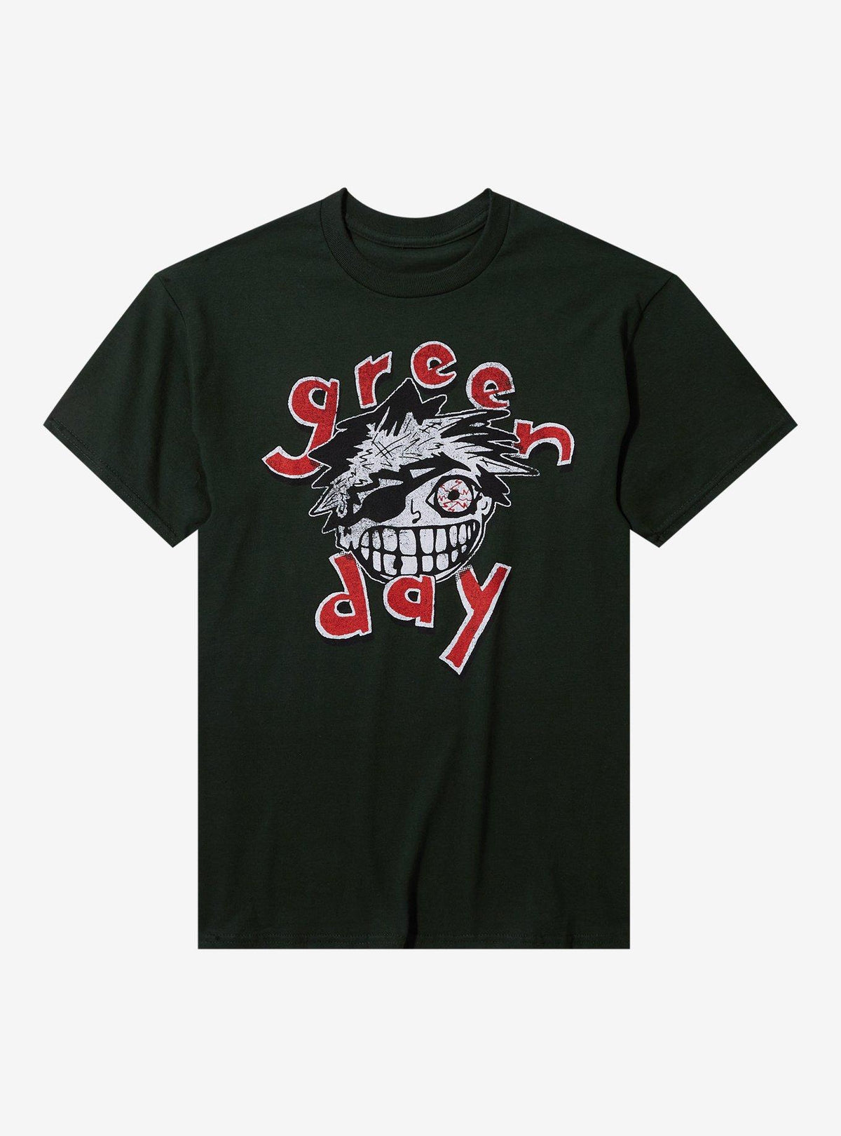 Green Day Eye Patch Grin T-shirt | Trendy Graphic Tee