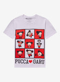 Pucca Garu Grid Girls T-Shirt | Premium Unisex T-Shirt, Trending Graphic Tee