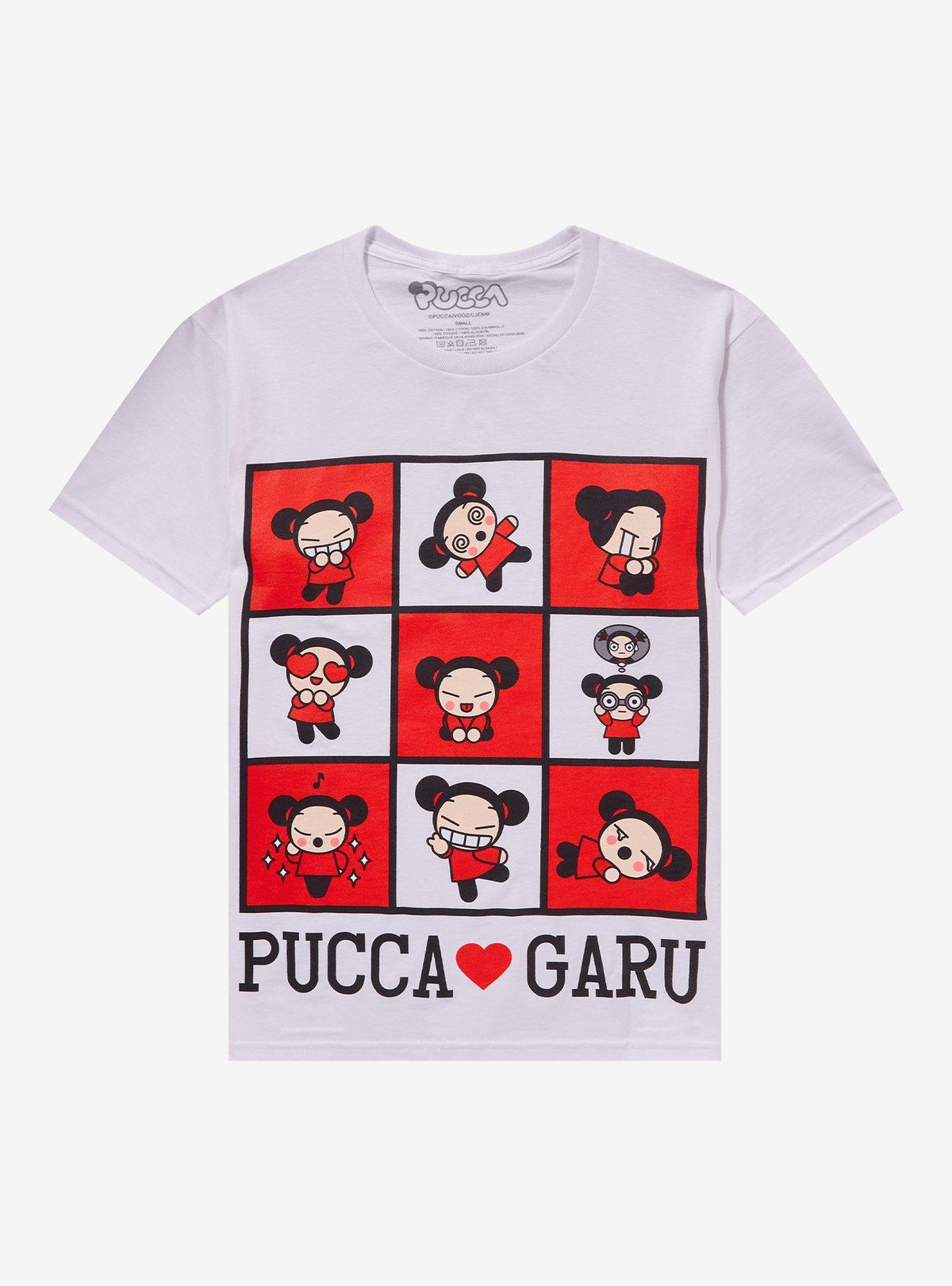 Pucca Garu Grid Girls T-Shirt | Premium Unisex T-Shirt, Trending Graphic Tee