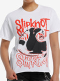 Slipknot Abstract Mask Girls Cutoff T Shirt