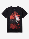 Dandadan Okarun Flame Dark Wash T-Shirt | Premium Unisex T-Shirt, Trending Graphic Tee