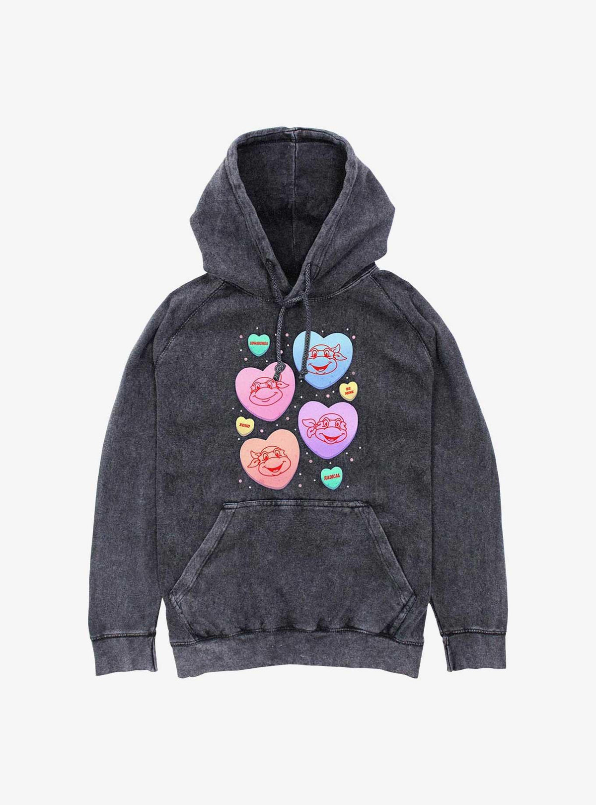 ninja turtle Candy Heart Turtles Mineral Wash Hoodie