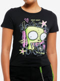 Invader Zim GIR Scribbles Girls TShirt Graphic Tee | Graphic Tee | Unisex Shirt | Premium Quality Apparel
