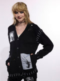 Her Universe Edward Scissorhands Patches Destructed Girls Cardigan